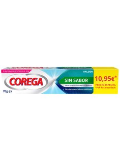 COREGA Crema Fijadora Prótesis Dentales Sin Sabor 70g