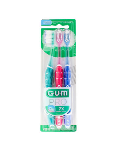 GUM Triplo Pro Cepillo Dental Soft 525