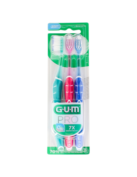 GUM Triplo Pro Cepillo Dental Soft 525