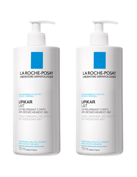 LA ROCHE-POSAY Duplo Lipikar Leche Hidratante 2x750 ml