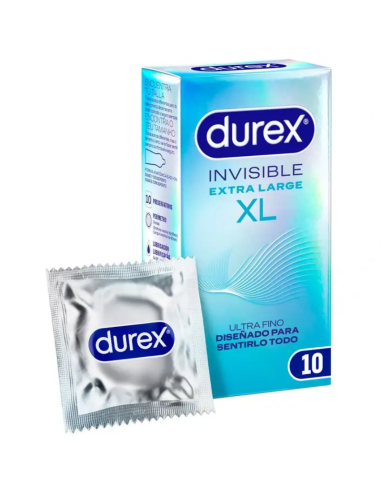 DUREX Invisible XL 10 Preservativos