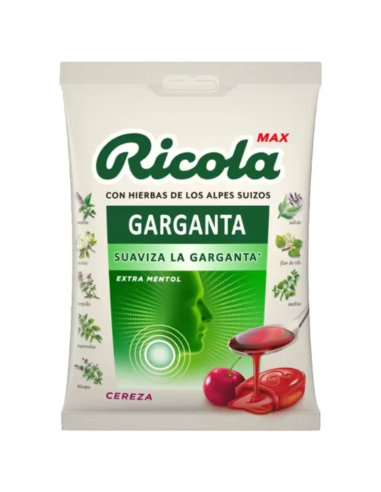 RICOLA Max Garganta Extra Mentol Sabor Cereza 68g