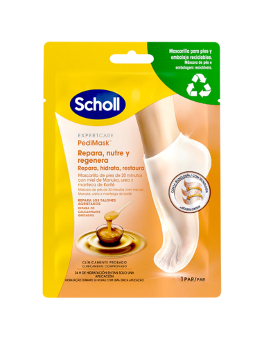 SCHOLL PediMask Pies Suaves con Miel de Manuka...