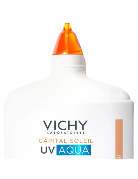 VICHY Capital Soleil UV Aqua SPF50 Fluido Hidratante con Color Claro 50 ml