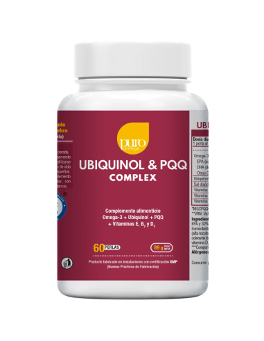 PURO Ubiquinol & PQQ Complex 60 Perlas