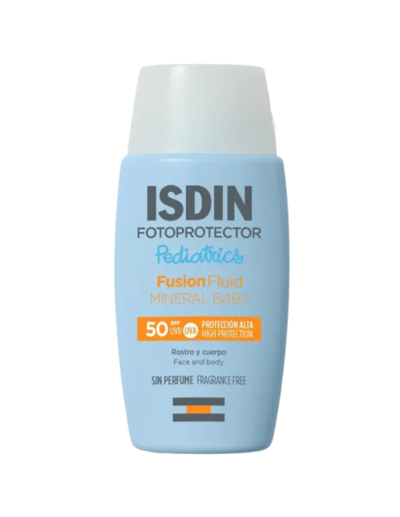 ISDIN Fotoprotector Fusion Fluid Mineral Baby Pediatrics SPF50 50 ml