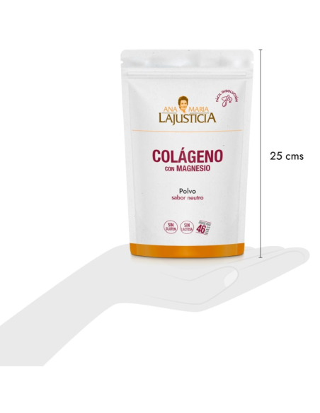ANA MARÍA LAJUSTICIA Colágeno con Magnesio Polvo Sabor Neutro 350g