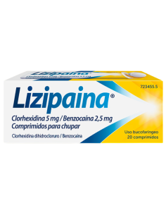 Lizipaina Clorhexidina 5 mg / Benzocaína 2,5 mg 20...