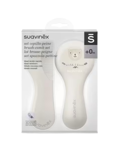 SUAVINEX Set Cepillo-Peine Blanco +0 Meses