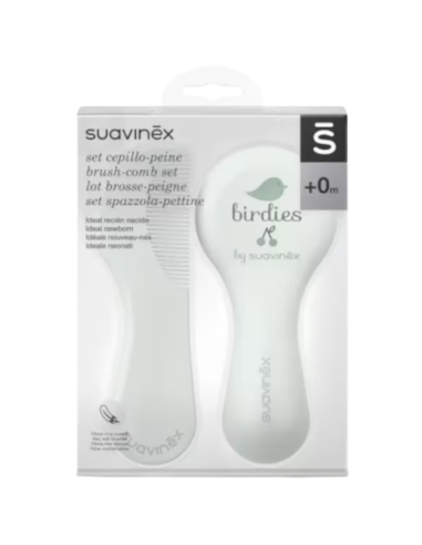 SUAVINEX Set Cepillo-Peine Verde +0 Meses