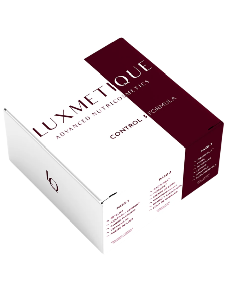 LUXMETIQUE Control 3 Formula 15 Cápsulas, 15 Viales y 15 Sobres