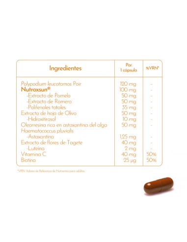 LUXMETIQUE H2Sun Formula 30 Cápsulas