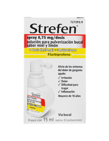 STREFEN Spray 8,75 mg/Dosis Solución para Pulverización Bucal 15 ml