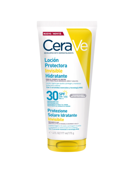 CeraVe Loción Protectora Invisible Hidratante SPF30 177 ml