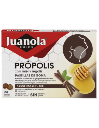 JUANOLA Própolis con Miel y Regaliz 24...