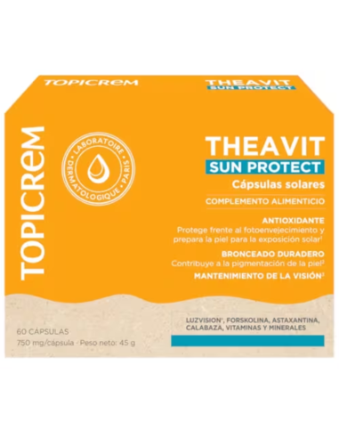 TOPICREM Theavit Sun Protect 60 Cápsulas Solares
