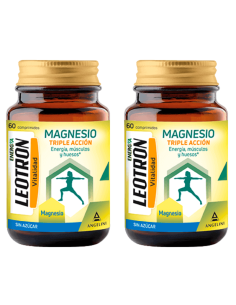 LEOTRON Duplo Magnesio Triple Acción 2x60 Comprimidos