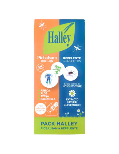 HALLEY Pack Picbalsam Roll-On + Repelente de...