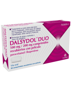 DALSYDOL Duo 500 mg/200 mg 20 Comprimidos Recubiertos con...