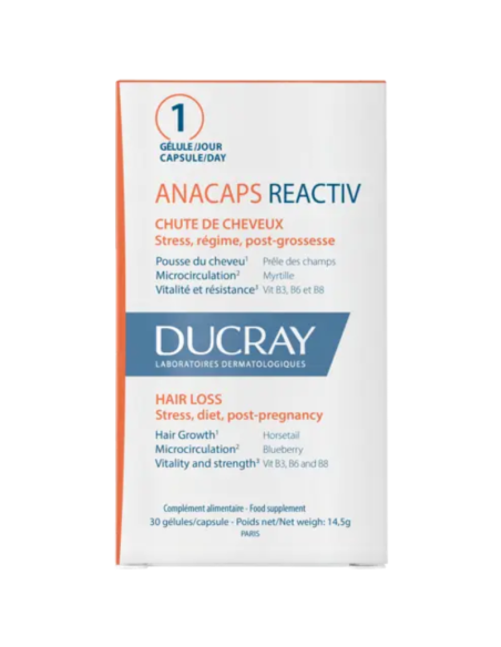 DUCRAY Anacaps Reactiv 30 Cápsulas