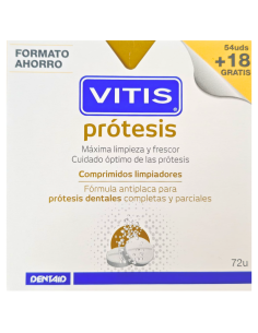 VITIS Prótesis 72 Comprimidos Limpiadores
