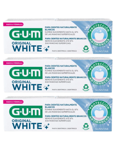 GUM Triplo Original White Dentífrico 3x75 ml