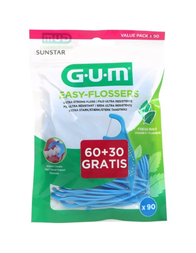 GUM Easy-Flossers 890 Seda Ultra Resistente 90...