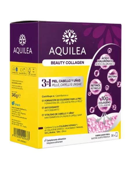 AQUILEA Beauty Collagen 30 Sobres Sabor Fresa