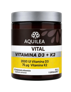 AQUILEA Vital Vitamina D3 + K2 90 Cápsulas