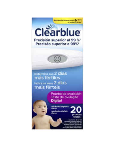 CLEARBLUE Prueba de Ovulación Digital 20 Unidades