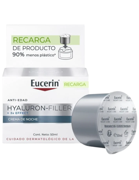EUCERIN Recarga Hyaluron-Filler + 3x Effect Crema de Noche 50 ml