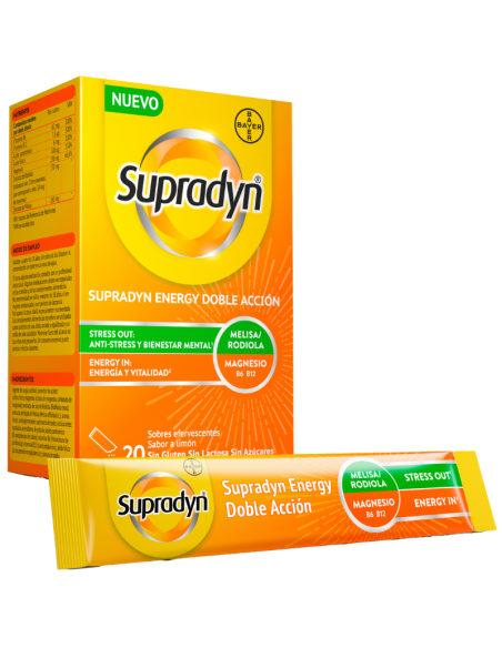 SUPRADYN Energy Doble Acción 20 Sobres Efervescentes