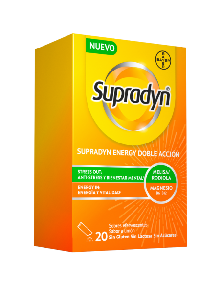 SUPRADYN Energy Doble Acción 20 Sobres Efervescentes