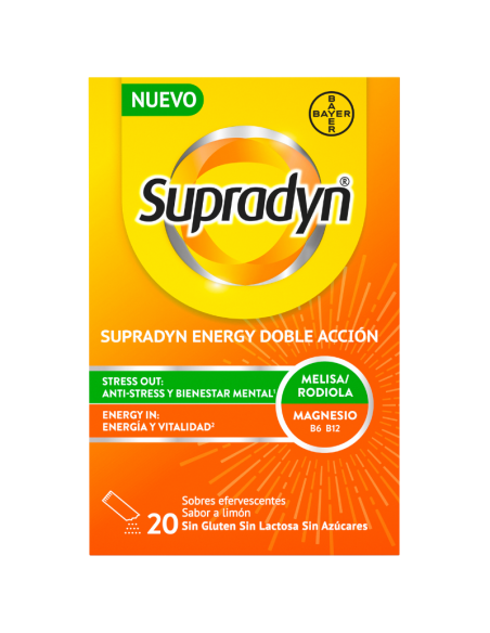 SUPRADYN Energy Doble Acción 20 Sobres Efervescentes