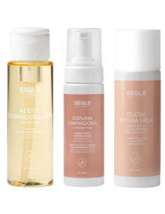 SEGLE Pack Triple Limpieza Glow Hydra Milk