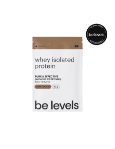 be levels whey isolated protein choco negro monodosis 30g