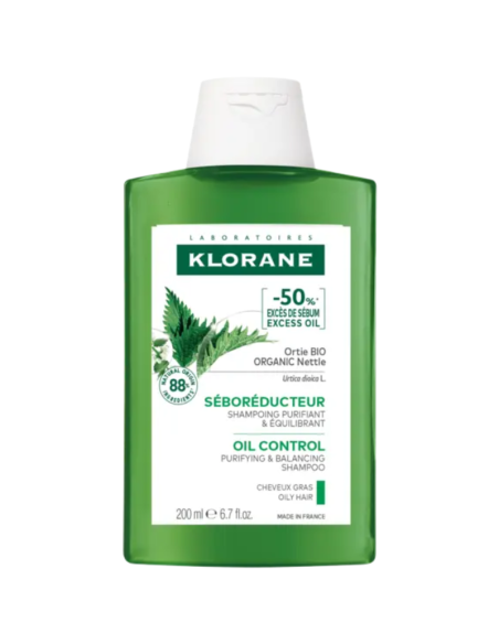 KLORANE Seborreductor Champú a la Ortiga BIO 200 ml