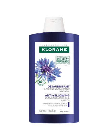 KLORANE Antiamarilleo Champú a la Centaurea BIO 400 ml