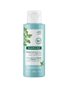 KLORANE Polvo Purificante 3 en 1 a la Menta BIO 50g