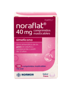 Noraflat 40 mg 100 Comprimidos Masticables