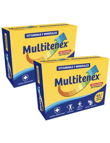 MULTITENEX Vitaminas y Minerales 90 Cápsulas