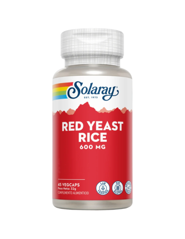 SOLARAY Red Yeast Rice 600 mg 45 Vegcaps