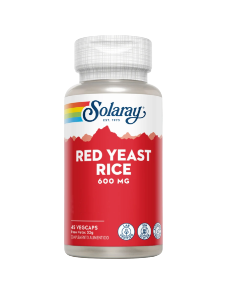SOLARAY Red Yeast Rice 600 mg 45 Vegcaps