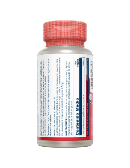 SOLARAY Red Yeast Rice 600 mg 45 Vegcaps