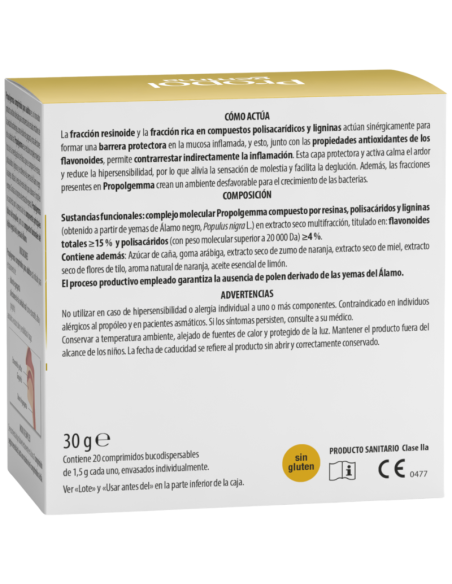 ABOCA Propolgemma Sabor Cítrico 20 Comprimidos