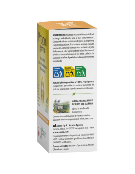 ABOCA Propolgemma Niños Sabor Cereza y Fresa 45 Comprimidos