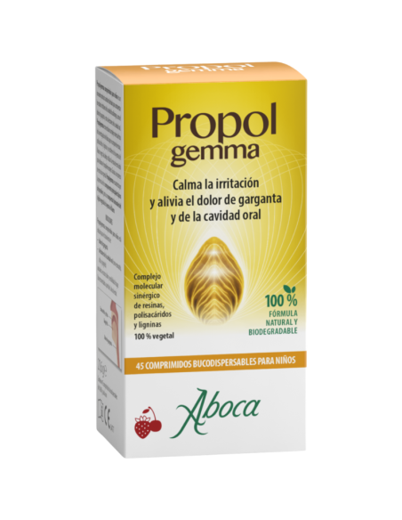 ABOCA Propolgemma Niños Sabor Cereza y Fresa 45 Comprimidos