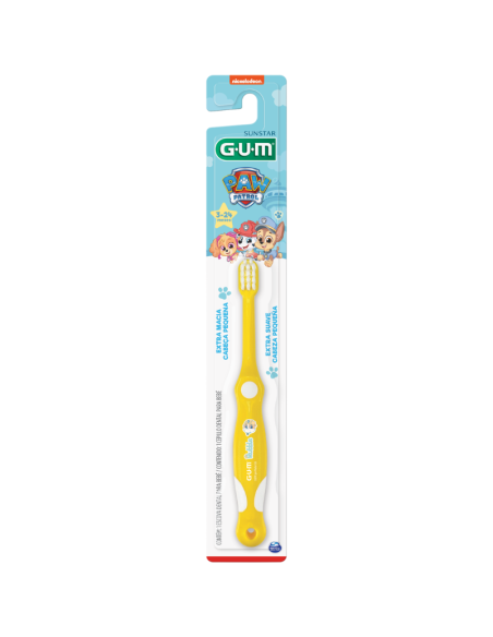 GUM Cepillo Dental Patrulla Canina para Bebé Extra Suave 3-24 Meses
