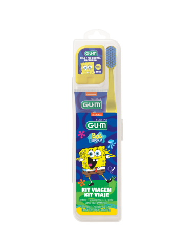 GUM Kit Viaje Infantil Bob Esponja