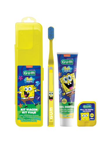 GUM Kit Viaje Infantil Bob Esponja